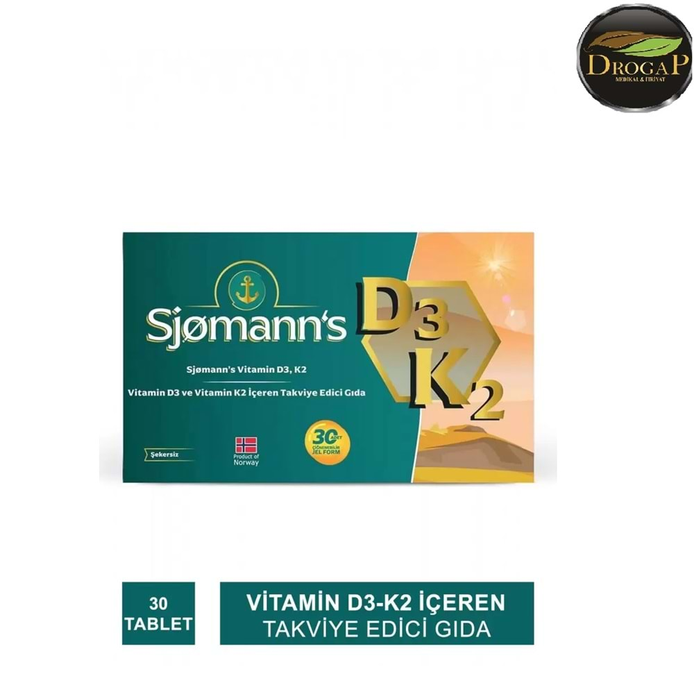 EASY FİSHOİL SJOMANN'S VİTAMİN D3 K2 ÇİĞNENEBİLİR JEL 30 TABLET