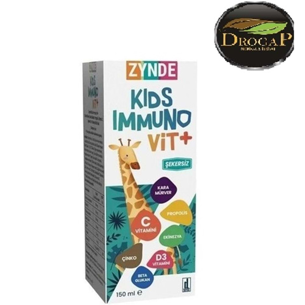 ZYNDE KİDS İMMUNO & VİTAMİN + ŞURUP 150 ML