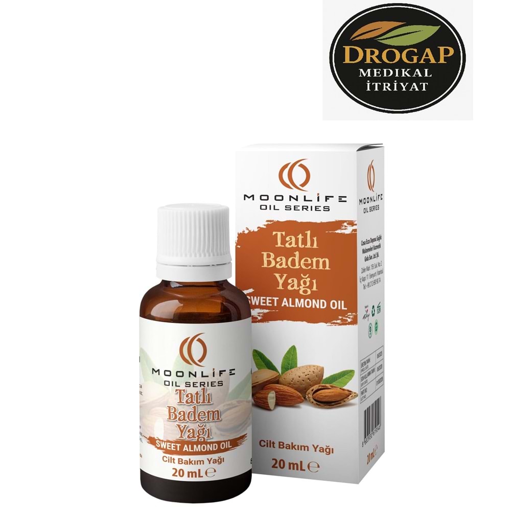 MOON LİFE DOĞAL TATLI BADEM YAĞI 20 ML